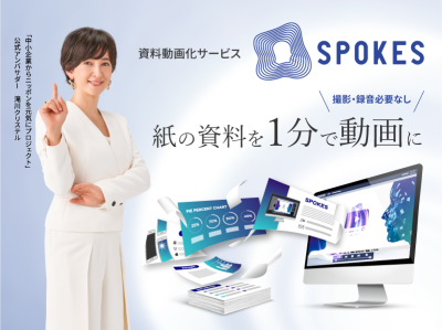 資料動画化サービス 「SPOKES」の媒体資料