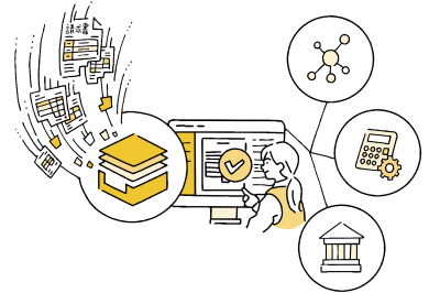 受取請求書の入力・支払・計上をぜ〜んぶ自動化！『invox受取請求書』の媒体資料